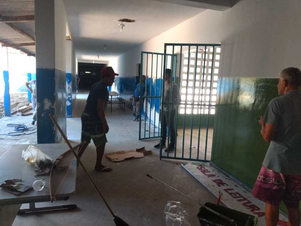 Camacã: Grupo Escolar Rui Barbosa de Jacareci recebe reforma geral